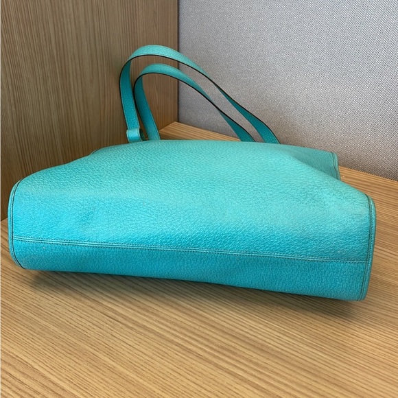 Vintage Teal Versace La Greca Handbag - Picture 5 of 12